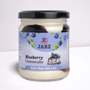 Blueberry cheesecake jar