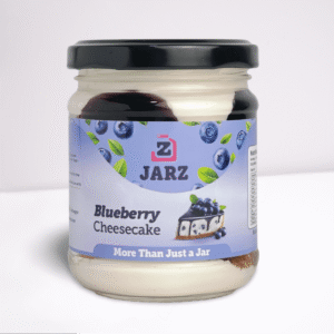 Blueberry cheesecake jar