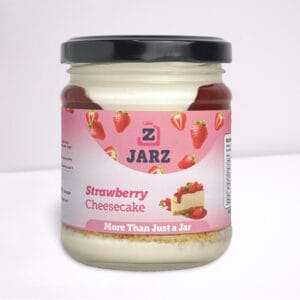 Strawberry cheesecake jar