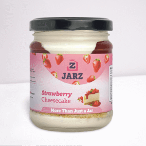 Strawberry cheesecake jar