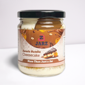 Kunafa Nutella cheesecake jar